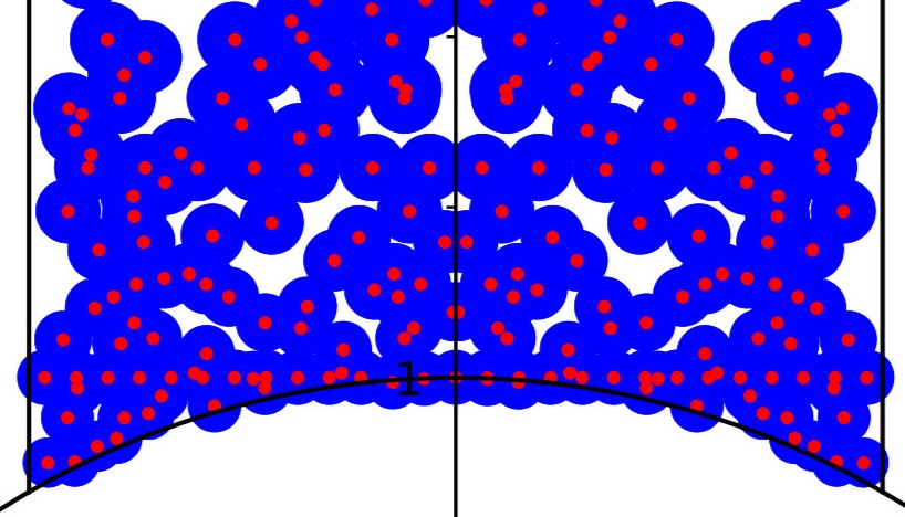 Covering of SL₂(ℤ)\ℍ² by balls around SL₂(ℤ)\SL₂(ℤ[1/3])