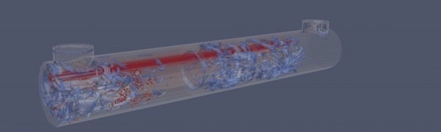 Simulation of an ultraviolet photochemical reactor for water treatment