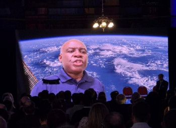 Image: NASA engineer and Queen Mary alumnus Dr Ashitey Trebi-Ollennu recorded a speech for the event (Credit: Akram Alomainy)