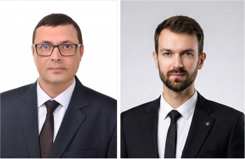 Image: Prof. Pavlo Prysyazhnyuk (left) and Prof. Olexandr Ivanov (right)