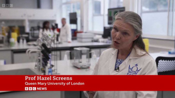 Queen Mary Bioengineers provides expert comment on new Government strategy Professor Hazel Screen being interviewed by the BBC