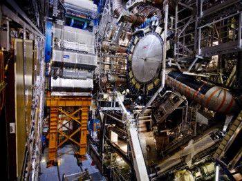 Inside the ATLAS experiment at the Large Hadron Collider. Credit: ATLAS Experiment.
