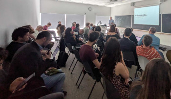 Mark Sandler introducing the Brains and Bits symposium