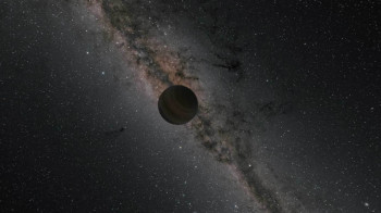 An artist's illustration of a rogue planet, dark and mysterious. Image Credit: NASA