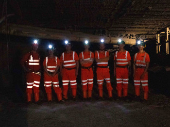 At the level of the underground laboratory